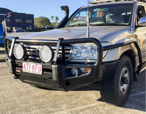 ROCKARMOR PREMIUM BULLBAR FRONTAL COMBO TO SUIT TOYOTA LANCDRUISER FJ100 1998- 2007IFS - Hybrid Street&4x4