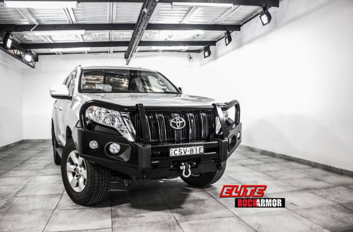 ROCKARMOR ELITE STEEL BULLBAR TO SUIT TOYOTA PRADO 150 TEAR DROP 2013-2017