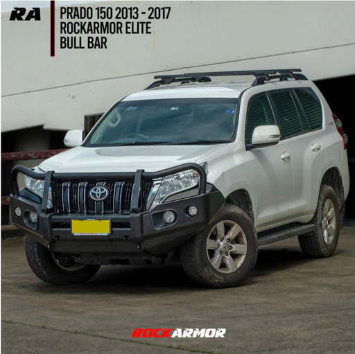 ROCKARMOR ELITE STEEL BULLBAR TO SUIT TOYOTA PRADO 150 TEAR DROP 2013-2017 - Hybrid Street&4x4