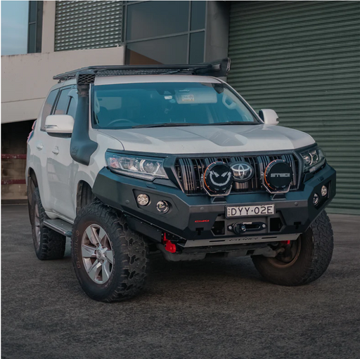 ROCKARMOR GT HOOPLESS BULLBAR TO SUIT TOYOTA PRADO 150 11/2017-CURRENT - Hybrid Street&4x4