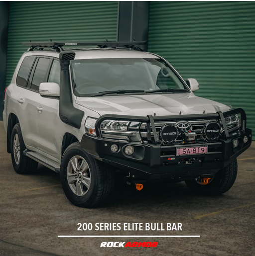 ROCKARMOR ELITE STEEL BULLBAR TO SUIT TOYOTA LANDCRUISER 200 GX GXL Sep 2015-2021 (Full Bar Replacement) - Hybrid Street&4x4