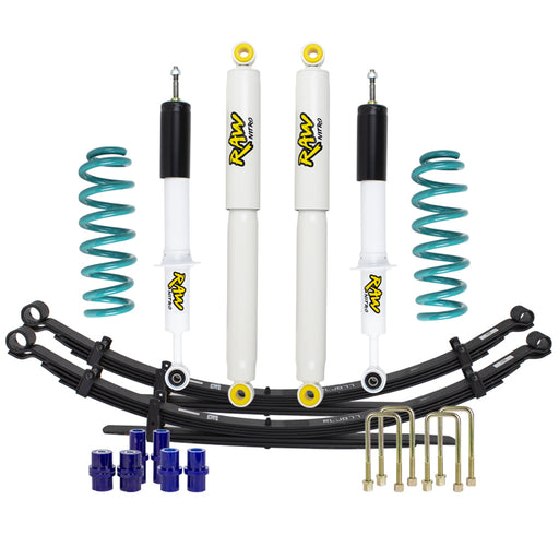 LIFT KIT - NISSAN NAVARA D40 (EXCLUDES STX550) 05-15 /RAW SHOCKS /35-45MM LIFT - Hybrid Street&4x4