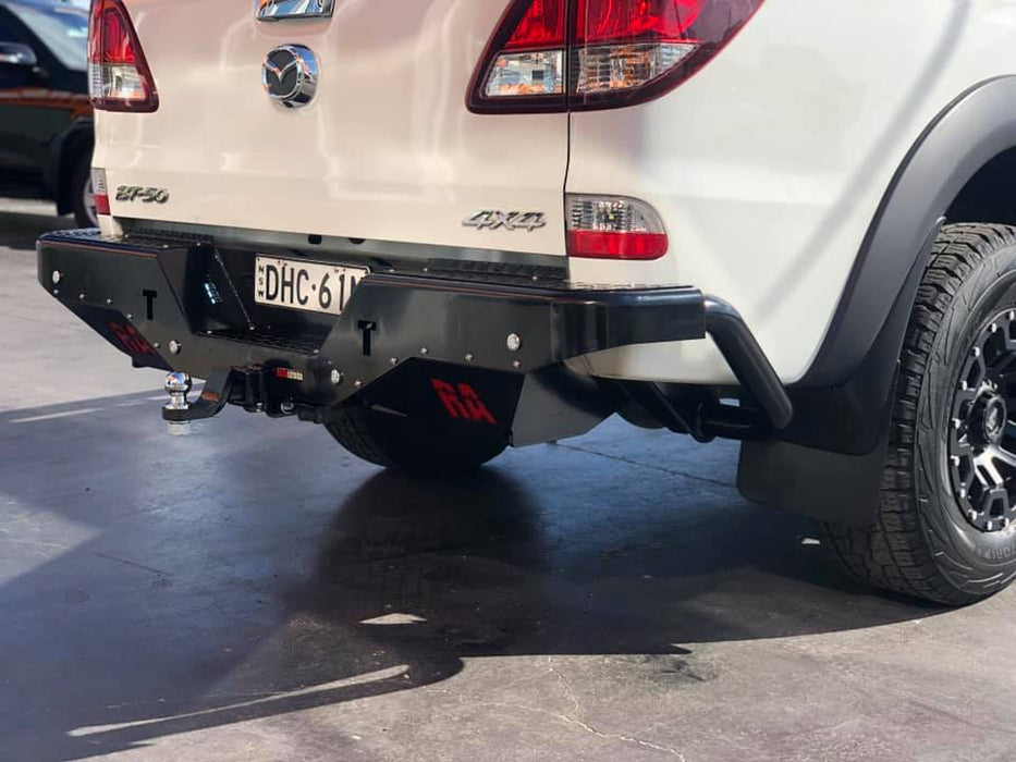 ROCKAMOR ELITE STEEL REAR STEP / TOWBAR TO SUIT MAZDA BT50  2011-2020