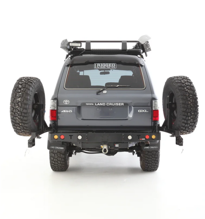 ROCKARMOR STEEL DUAL WHEEL CARRIER TO SUIT TOYOTA LANDCRUISER  FJ80 1992-1997