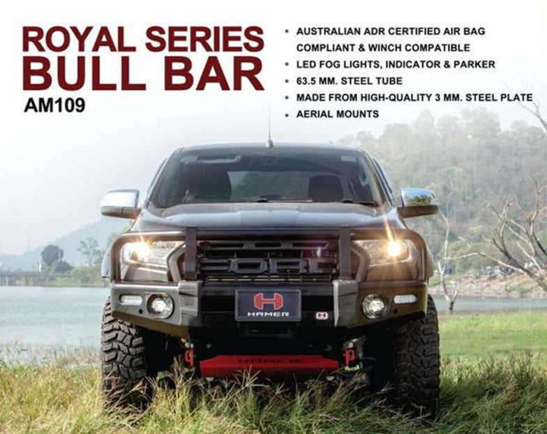 Hamer AM109 Royal Series Winch Bar - Hybrid Street & 4x4