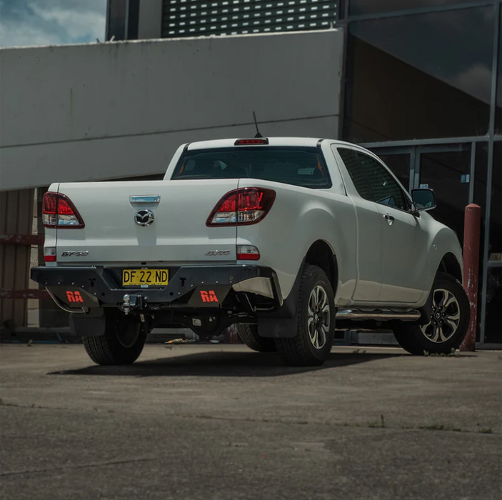 ROCKAMOR ELITE STEEL REAR STEP / TOWBAR TO SUIT MAZDA BT50  2011-2020