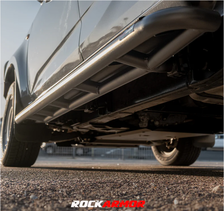 ROCKARMOR STEEL ROCKSLIDER SIDE STEPS TO SUIT MAZDA BT50 Dual Cab/Extra cab 2012-2020