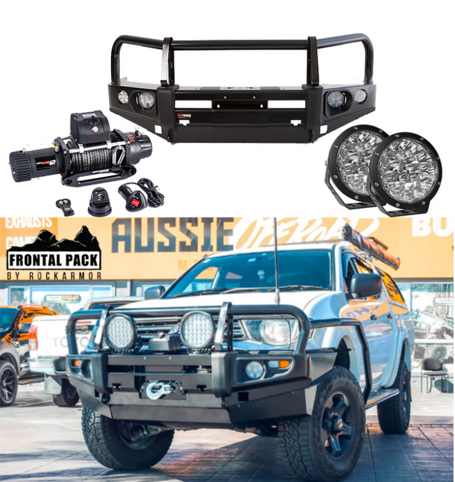 ROCKARMOR PREMIUM BULLBAR FRONTAL COMBO TO SUIT MITSUBISHI TRITON MN-ML 2006-2015