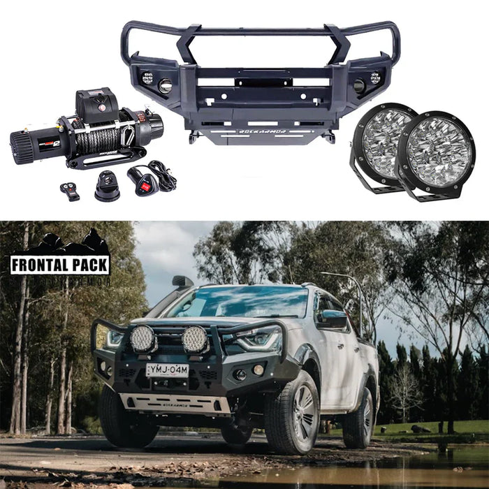 ROCKARMOR GT HOOP BULLBAR FRONTAL COMBO PACK TO SUIT ISUZU DMAX 08/2020+