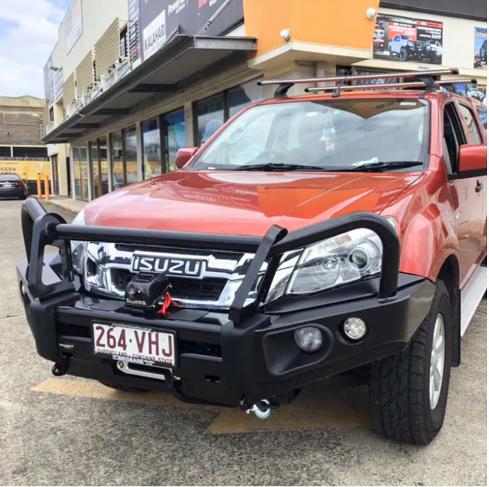 ROCKARMOR ELITE STEEL BULLBAR TO SUIT ISUZU DMAX 2017-2020 (Bar Replacement Eyebrows)