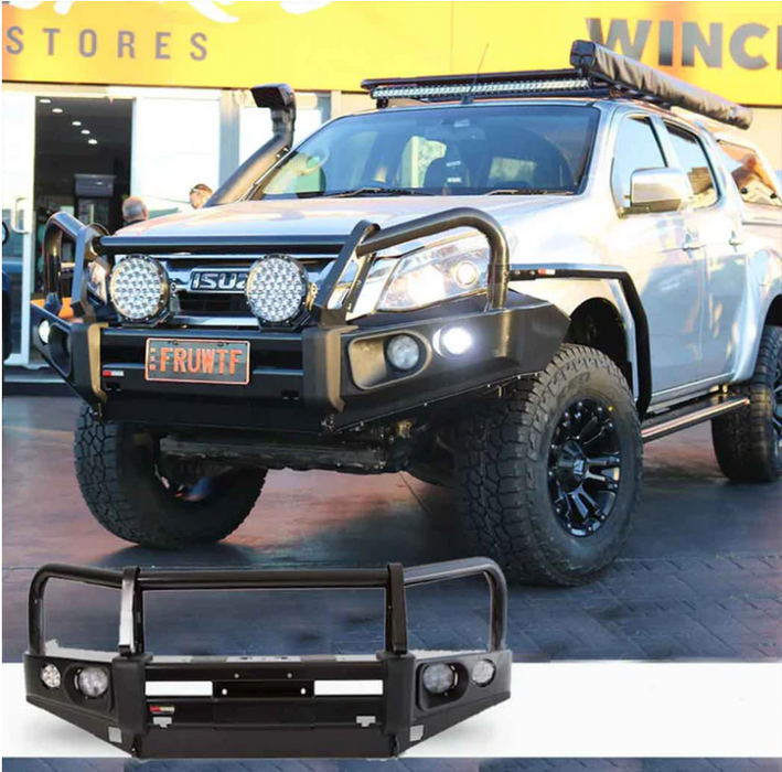 ROCKARMOR ELITE STEEL BULLBAR TO SUIT ISUZU DMAX 2017-2020 (Bar Replacement Eyebrows)