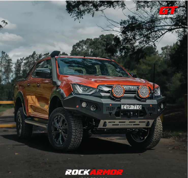 ROCKARMOR GT HOOPLESS BULLBAR FRONTAL COMBO PACK TO SUIT ISUZU DMAX 08/2020+