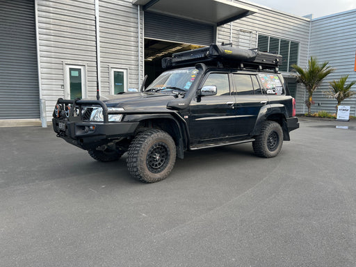 ROCKARMOR PREMIUM BULLBAR FRONTAL COMBO TO SUIT NISSAN PATROL GU4 2005 To Current (Full Bar Replacement) - Hybrid Street&4x4