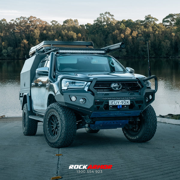 Rockarmor GT Hoopless Steel Bull Bar to suit Toyota Hilux 2020+ Bar Replacement - Hybrid Street & 4x4