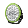 9" RND LED DRIVING LAMP COMBO BEAM 9-36V 160W 37 LEDs GREEN - Hybrid Street & 4x4