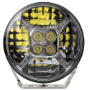 9" RND LED DRIVING LAMP DRIVNG BEAM 9-36V 120W CHR 12,000Lms - Hybrid Street & 4x4