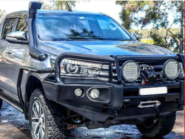 ROCKARMOR ELITE STEEL BULLBAR TO SUIT TOYOTA HILUX N80 2015-2020 (Full Bar Replacement) - Hybrid Street&4x4