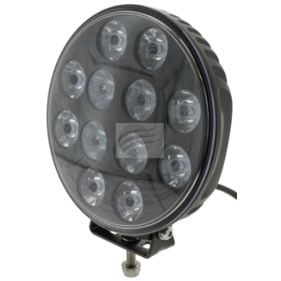 7" LED DRIVING LAMP SPOT BEAM 8 Deg 9-36V 60 Watt BLACK FACE - Hybrid Street & 4x4