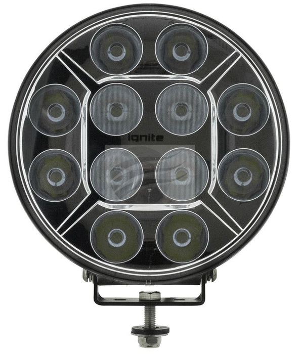 9" LED DRIVING LAMP FLOOD/SPOT BEAM 25Deg 9-36V 120Watt CHRME - Hybrid Street & 4x4