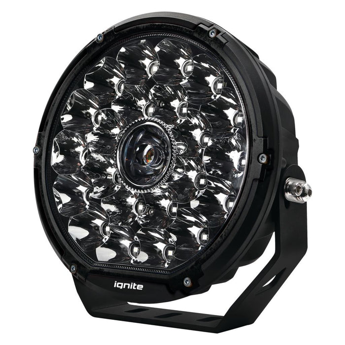 9" LASER LED DRIVING LAMP SPOT BEAM 8 Deg 9-36V 152 Watt BLK - Hybrid Street & 4x4