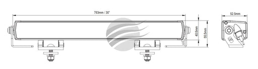 27 LED DRIVING LAMP LIGHTBAR DRVNG BEAM 9-36V 135W 12,200Lm - Hybrid Street & 4x4