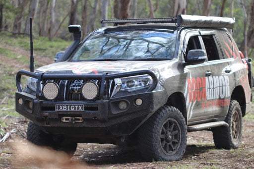 ROCKARMOR ELITE STEEL BULLBAR TO SUIT TOYOTA PRADO FJ150 2018-Current (Full Bar Replacement) - Hybrid Street&4x4