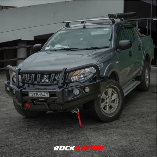 ROCKARMOR ELITE STEEL BULLBAR TO SUIT MITSUBISHI TRITON MQ - Hybrid Street&4x4