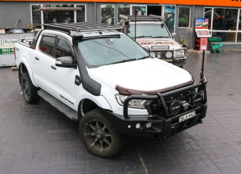 ROCKARMOR ELITE STEEL BULLBAR TO SUIT FORD RANGER PX1-2 (Eyebrows or BUMPER CUT)