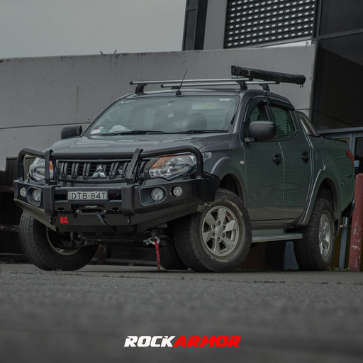 ROCKARMOR Elite Steel Bull Bar to suit Mitsubishi Triton MQ 2015- 2018 (Full Bar Replacement) - Hybrid Street & 4x4