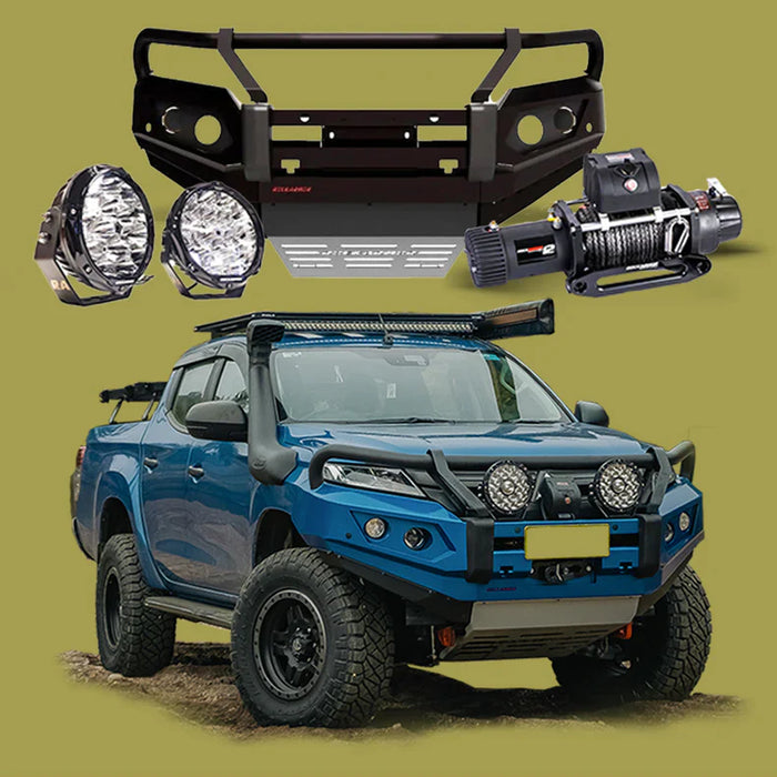 ROCKARMOR GT HOOP BULLBAR COMBO PACK TO SUIT MITSUBISHI MR TRITON