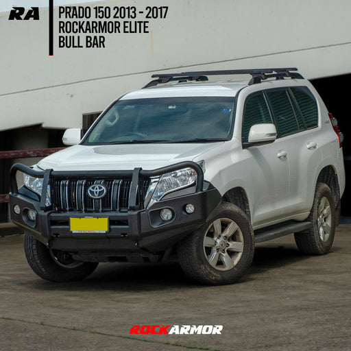 Rockarmor Elite Steel Bull Bar to suit Toyota Prado FJ150 Tear Drop Nov 2013-2017 (Bar Replacement) - Hybrid Street & 4x4