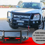 ROCKARMOR ELITE STEEL BULLBAR TO SUIT FORD RANGER PX1-2 (Eyebrows or BUMPER CUT)