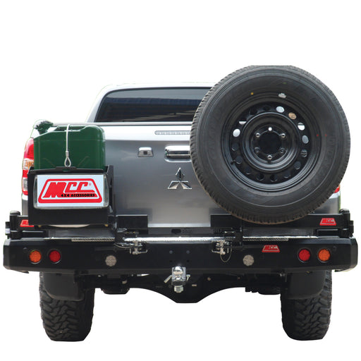 MCC 022-02 Rear Bar with 1 Wheel Carrier and 1 Jerry Can Holder - Hybrid Street & 4x4