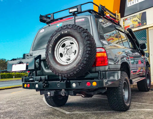 Rockarmor Steel Dual Wheel Carrier To Suit Toyota Landcruiser FJ105 Series1998-2002  Live Axle (Solid Front End) - Hybrid Street & 4x4