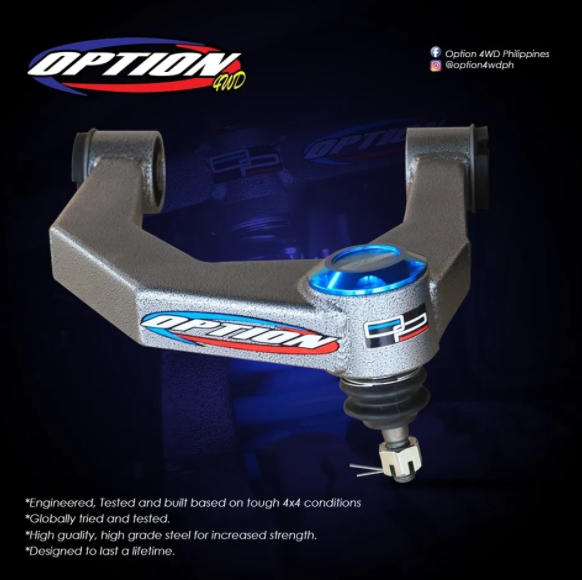 OPTION4WD Upper Control Arms - Hybrid Street & 4x4